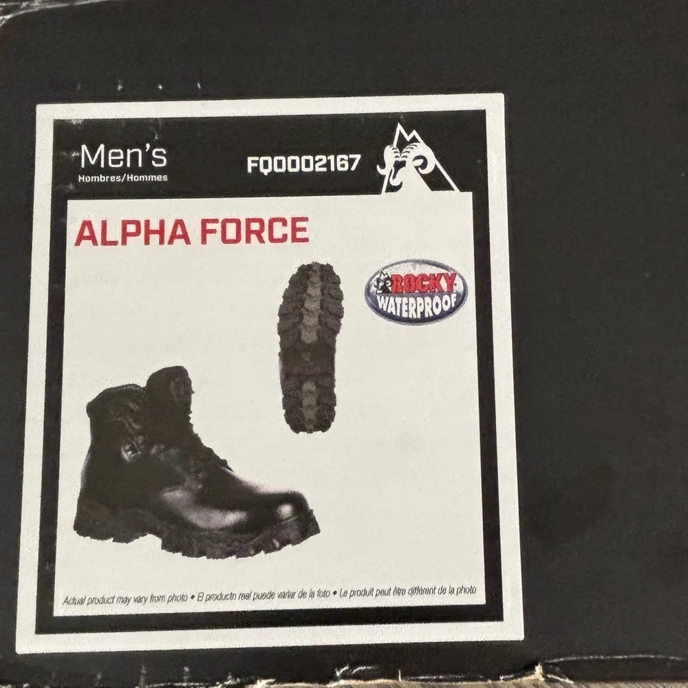 Rocky Alpha Force Waterproof Tactical Boots Men’s 15W Black